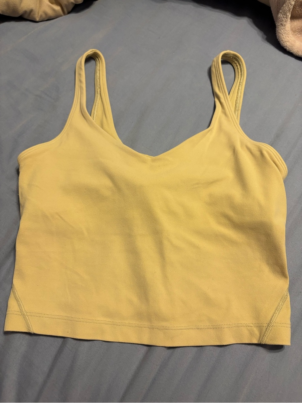 Yellow Lululemon Women's Tank Crop Top